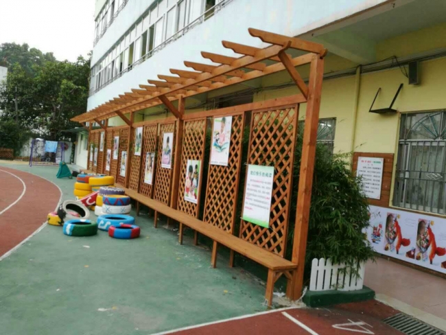 幼儿园廊架